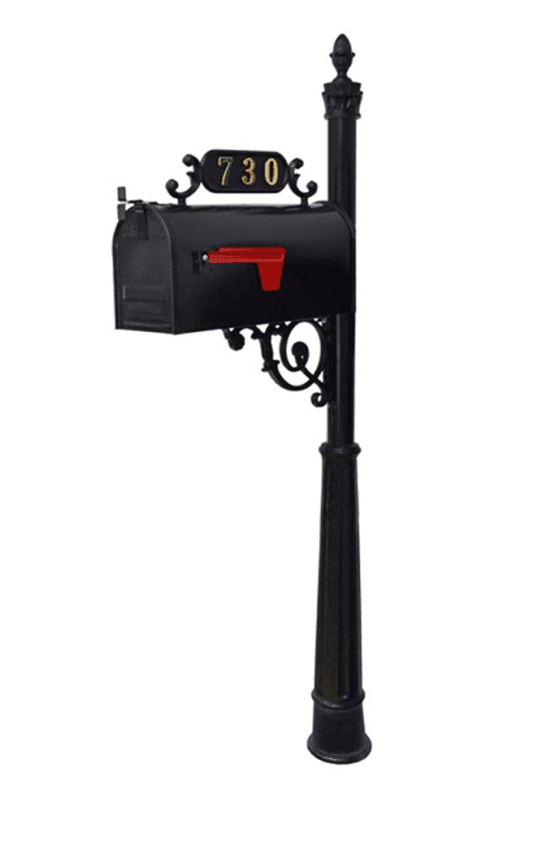 Custom brick mailbox column in the Louisville area